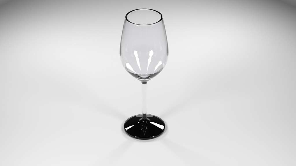 Clear Wine Glass preview image 1